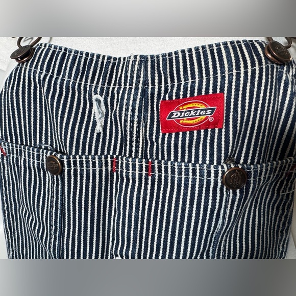 Vintage Dickies Striped Blue Overalls - Picture 3 of 11